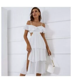 Backless Hollow Ruffled Slit Layered Cake White Cami Dress Wholesale Dresses SDN536203 -OTIS Clothing Shop 01d8351e 13d7 4328 8a35 1b9c0db543b2 O1CN01ssGEeU1IrlpobzFBQ 1007700947 0 cib