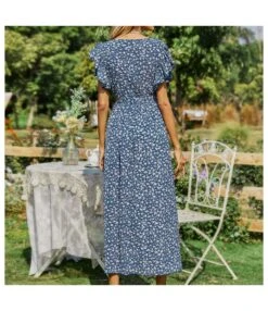 Floral Print V Neck Lace-Up Ruffle Sleeve Midi Swing Dress Summer Casual Wholesale Dresses SDN532703 -OTIS Clothing Shop 02f354c2 47ce 4dbb b5be 5794f9fbc6e4 434e17761eb1ad7d73972efa9c6182d2
