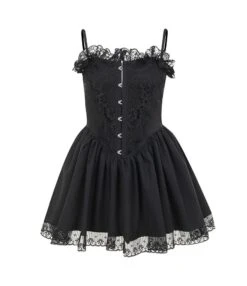 Dark Gothic Princess Style Jacquard Suspender Temperament A-Swing Dress Wholesale Dresses SDV464492 -OTIS Clothing Shop 040bcae9 b6f4 40c2 aeef a33c216b685c 49cc31728e8671df7d913de97243d131