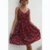 Flower Print Sling V-Neck Nipped Waist Summer Midi Swing Dress Wholesale Dresses SDN533524 -OTIS Clothing Shop 0420534d 49a8 42e5 9779 c809a7e0a9d8 95d179ca45c784a95cb5cf4b642a14f2