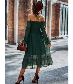 Solid Color Square Neck Long Sleeve Vintage Jacquard Dress Wholesale Dresses SDN537201 -OTIS Clothing Shop 06a27ee5 8744 4805 821a 49878236f004 63fdb69abda753b592856e2d753d6191