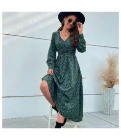 Long Sleeve V-Neck Polka Dot A-Line Ruched Dress Wholesale Dresses SDN538599 -OTIS Clothing Shop 0732b6af bddf 4c84 a5f6 401827897eda 68e5e05914b8fc01023f62d3e0260e37
