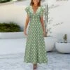 Polka Dot Print Deep V Nipped Waist Vintage Vacation Dress Ruffles Wholesale Maxi Dresses SD204284 -OTIS Clothing Shop 08d67b88 3a9c 4ce0 b46d 7e82a7a19dc0 177b54c51479bbf00c016ef67b75d251