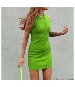 Fashion Lapel Sleeveless Shirtdress Single-Breasted Knit Bodycon Dress Sexy Wholesale Jersey Dresses SDN532473 -OTIS Clothing Shop 0a6b5a56 8ee6 449a 83a3 d28cc04e0714 ef45e0f18898043836a0ba278766ad6c