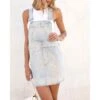 Denim Pocket Fashion High Waist Wash Denim Suspender Slip Dress Wholesale Dresses N5323031000024 -OTIS Clothing Shop 0bcb81c4cb084da0a6daafc400f342cf