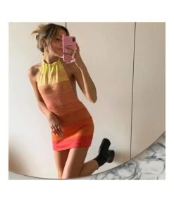 Gradient Sunset Print Halterneck Open Back Sling Pack Hip Knit Bodycon Dress Sexy Wholesale Jersey Dresses SDN532878 -OTIS Clothing Shop 0c43a997 3b9f 479a becf 03c07853563b 911482e951bfa87bf11be5cf72322965