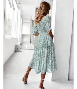 Sexy Off Shoulder Floral Midi Swing Dress High Waist Petal Sleeve Slim Vacation Wholesale Dresses SDN560630 -OTIS Clothing Shop 0db0f90a d81d 48f6 b3be 966e5184614e 670a9671df38d7be74c12c74bd537ee6