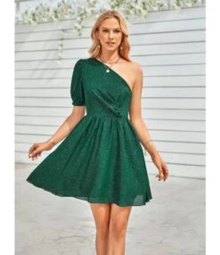 One Shoulder Puff Sleeve Solid Color Waist Swing Dress Wholesale Dresses SDN538808 -OTIS Clothing Shop 0eb5e1d5 20ea 4c50 8080 1b84a91c612b c80d2cfaf2130ebb4a89a1a76c6b3cf0