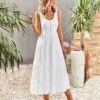 U Collar Sleeveless Solid Color Casual A-Line Suspender Smocked Dress Wholesale Dresses N5323030618101 -OTIS Clothing Shop 0f8029c92c5b4993a962afbe00bcbdf5 4