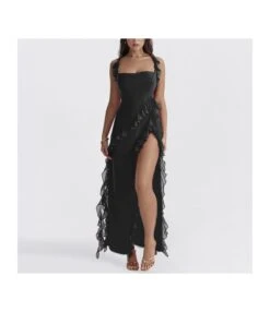 Sexy High Split Flutter Belt Suspender Dress Wholesale Dresses V5923052000006 -OTIS Clothing Shop 11bd1da57d524f30af77b00b00adbfbd 3