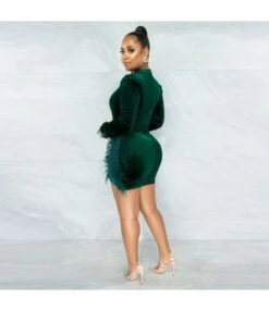 Nipped Waist Velvet Dress Bodycon Wholesale Dresses St Patricks Day SD202181 -OTIS Clothing Shop 15049983 05e2 419b a245 607fd109e9c8 4091699DE279F313E56C248B80D2869E