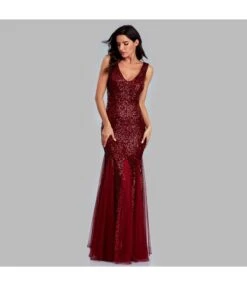Sleeveless V Neck Sequin Mesh Bridesmaid Maxi Evening Dress Wholesale Prom Dresses SDN535238 -OTIS Clothing Shop 1976020b 465f 46ab be17 c5008bb5db06 87a25929469c29f02df5abf95708e1ad