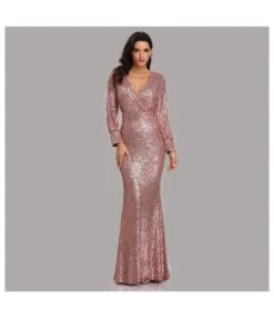 V-Neck Hollow Long Sleeve Slim Sequin Prom Evening Dress Wholesale Maxi Dresses SDN535239 -OTIS Clothing Shop 1990035d 7976 40f4 b5eb c098a5452584 9b45fd2c91f06c243a9465e7e7b7f539