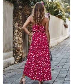 Polka Dot Print Halterneck Sleeveless Irregular Hem Tie-Up Swing Ruffle Dress Resort Casual Wholesale Dresses SDN532979 -OTIS Clothing Shop 1cb495b6 7812 4928 a89d 30f907decd47 7f0e6e5a3f25286514c150b7a6dca4ce