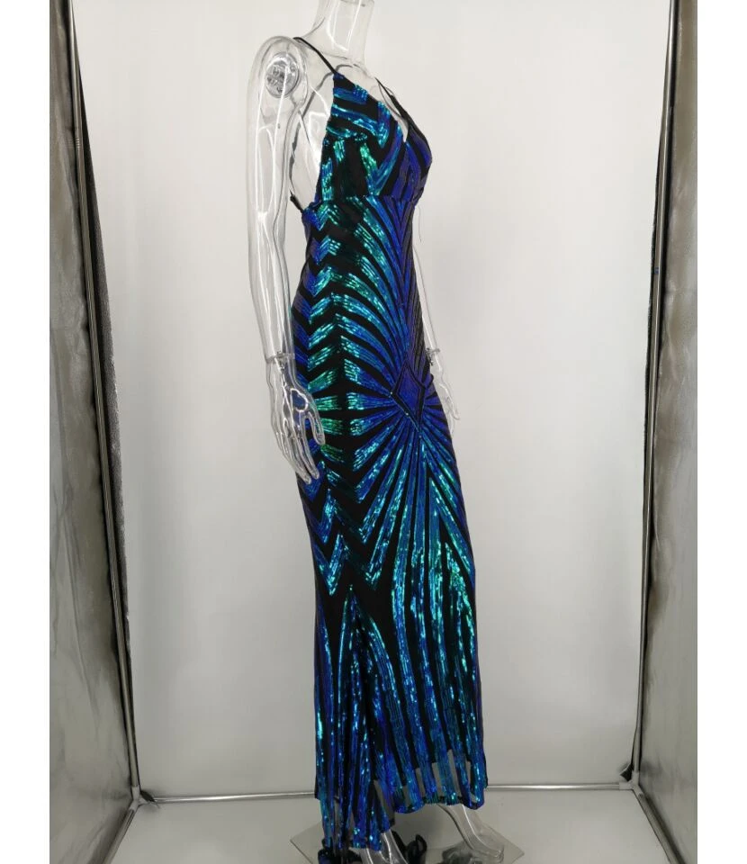 Back Crisscross Sexy Stripe Bodycon Dress 7 Back Crisscross Sexy Stripe Bodycon Dress - Image 5