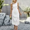 Solid Color Summer Hollow Waist Long Sleeveless Mid-Length Tank Dress Wholesale Dresses N5323031600405 -OTIS Clothing Shop 200698ba8e144677945dafcf00ebaf3e 4