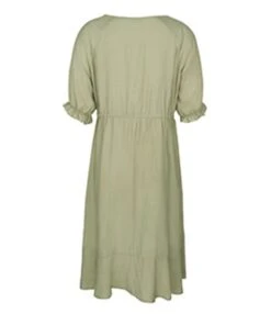 Lace Insert Tie-neck Ruffled Dress -OTIS Clothing Shop 201218966 4