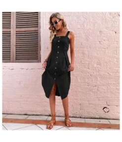 Fashion Sling Irregular Dress Solid Color Slim Wholesale Dresses SDN561349 -OTIS Clothing Shop 20220721115212046