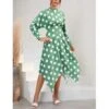Casual Polka Dot Irregular Midi Dress Long Sleeve Slim A-Line Wholesale Dresses SDN561529 -OTIS Clothing Shop 20220803040536030