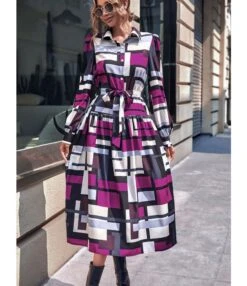 Button-Down Contrast Lapel Commuter Long-Sleeved Dress Wholesale Dresses SDV464564 -OTIS Clothing Shop 208f2374 4496 47c3 baf5 d3a8f1602110 577f08e5ba136822a1e17196b46c740b