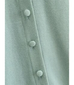 Peak Neck Solid Ribbed Knitting Dress -OTIS Clothing Shop 210118224 3