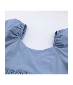 Puff Sleeve V-neck Flare Dress 17 Puff Sleeve V-neck Flare Dress -OTIS Clothing Shop 210312740 5