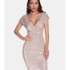 Deep V-neck Partywear Bodycon Sequins Dress -OTIS Clothing Shop 210330457 1