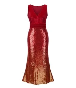 Sleeveless V-neck Velvet Sequin Patchwork Evening Maxi Dress -OTIS Clothing Shop 210514423 4