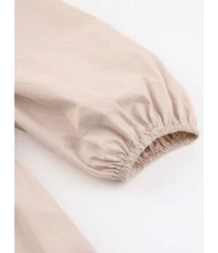 Puff Sleeve Round Neck Solid Loose Dress 210728917 -OTIS Clothing Shop 210728917 8