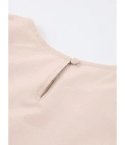 Puff Sleeve Round Neck Solid Loose Dress 210728917 -OTIS Clothing Shop 210728917 9