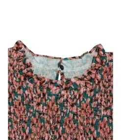 Long Sleeve Floral Ruffle Pleated Midi Dress Wholesale Women's Clothing Wholesale Dresses 210820398 -OTIS Clothing Shop 210820398 8