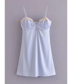 Sexy Spaghetti Strap Sleeveless Ruffled Dress Wholesale Clothing 210821622