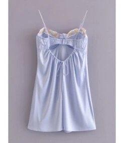 Sexy Spaghetti Strap Sleeveless Ruffled Dress Wholesale Clothing 210821622 -OTIS Clothing Shop 210821622 2