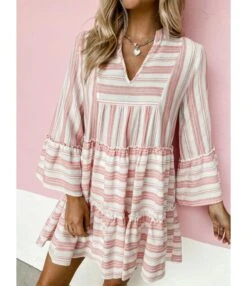 Fashion Print V-Neck Dress Flared Sleeve Casual Loose Swing Wholesale Dresses SDN560468 -OTIS Clothing Shop 225b88c6 62ae 4c3b b0d2 8a798d4896b6 d747c422f25ea0efd79567f649ffa00f