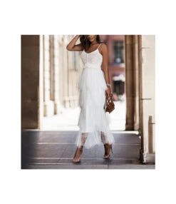 Elegant Suspenders Solid Color Woolen Gauze Stitching Dress Wholesale Dresses N461523032800112 -OTIS Clothing Shop 2601da878a014a9bb3ddafd300f707fa 4