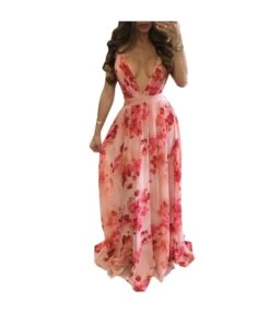 Fashion Print Deep V Neck Open Back Chiffon Beach Sling Wide Swing Dress Sexy Wholesale Maxi Dresses SD55497 -OTIS Clothing Shop 27e2c087 b554 4efb 8202 cba82724c535 6e6b82f011739f79af2571f9af7dee16