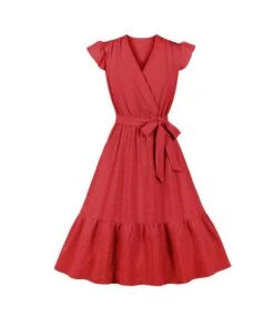 Solid Color Casual Tie-Up Waist Jacquard Vintage Swing Dress Wholesale Dresses SDN535503 -OTIS Clothing Shop 28583c21 97c1 4516 a20a ab8872a6f0d9 2d58489c1387e18b65fcbc8a9d3d6b74