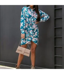 Fashion Lapel Single-Breasted Lace-Up Cross Dress Long Sleeve High Waist Wholesale Dresses SDN562477 -OTIS Clothing Shop 2870fa78 2fc8 41b6 9557 31227c3ab1df 454d408bc655aaa3783c85928cdd5922