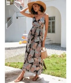 Printed Sling Nipped Waist Mid-Length Swing Floral Dress Vacation Wholesale Dresses SDN533573 -OTIS Clothing Shop 2d66a3ef 870c 4542 b146 a5d7a58cc146 7f07518ade2f350a6f0e620a0c5f1ec0