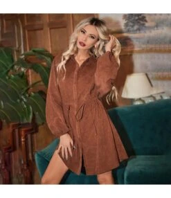 Drawstring Commuter Button Down Lapel Long Sleeve Corduroy Dress Jacket Wholesale Dresses SDV463571 -OTIS Clothing Shop 2da5b66b c39d 4161 837c 64f6fa999fd0 6aa151979557535931fcf67b7ec352f1