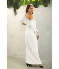 Solid Color Off Shoulder Lantern Sleeve Ruffles Loose Dress Casual Wholesale Maxi Dresses SDN532794 -OTIS Clothing Shop 2e81b10b e69e 401d b361 dc88b09fb3fc 60d0adfd6a6051dabdde21f7110ce5f1