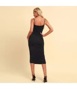 Sexy V-Neck Sling Slim Dress Pleated Solid Color Backless Wholesale Dresses SDN560142 -OTIS Clothing Shop 2e9c0ce2 9523 46b1 8c21 8178b7f9e31d 9e154b164b3cd81a44c5c2fbc5ca7abf