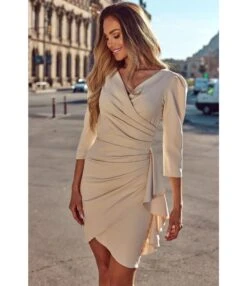 Sexy V-Neck Ruffles Dress Three-Quarter Sleeve Solid Color Wholesale Dresses SDN561494 -OTIS Clothing Shop 2fd6ca11 04d6 4290 9bc4 df91c1a5c466 O1CN01cHbLu61UK88KMgrWw 2099122498 0 cib