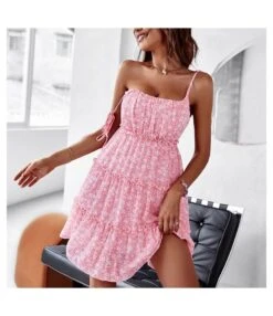 Floral Printed Agaric Laces Chiffon Sundresses Lace-Up Sling Ruffled Swing Dress Wholesale Dresses SDN533150 -OTIS Clothing Shop 313c5f9f a9f5 40ac 8b2f 59ac9b9e9a49 b24189d9a38a97d52c588311ac20939c