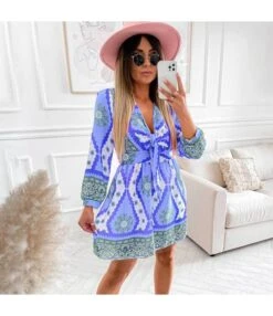 Fashion Print V-Neck Dress Casual Long Sleeve Loose Swing Wholesale Dresses SDN562005 -OTIS Clothing Shop 3213335b 6c44 4ce6 ae42 9875c51c56e1 O1CN01KdRWSs1OfIlCIjwcG 2223191732 0 cib