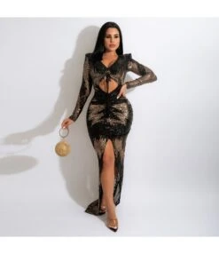 Hollow Design Sequin Wholesale Maxi Dresses Fashion Valentine'S Day Dress SD202191 -OTIS Clothing Shop 325b2246 9e07 4de7 8c0b b22bd0c7cdab EE6DFB3B502B148968D4F244C1B079C5