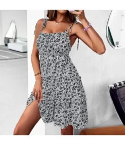 Floral Printed Agaric Laces Chiffon Sundresses Lace-Up Sling Ruffled Swing Dress Wholesale Dresses SDN533150 -OTIS Clothing Shop 326a638b 134f 4f33 b996 c4578afd0334 5e2d6a5bba1d2ecbe7ac557994966c54