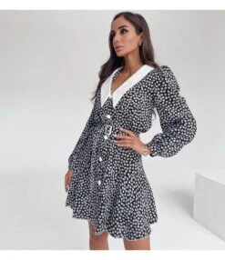 Long Puff Sleeve Floral Contrast Color Mini Dress Wholesale Dresses SDV463820 -OTIS Clothing Shop 32bdefb6 513e 4742 ae86 49b3ddf7b873 792a742d377b689e4416913275808f89