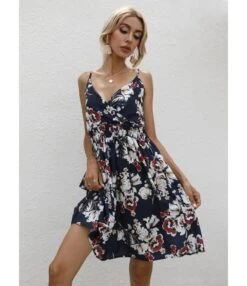 Flower Print Sling V-Neck Nipped Waist Summer Midi Swing Dress Wholesale Dresses SDN533524 -OTIS Clothing Shop 36410d80 20ef 46a8 b5b3 18fa72f67af1 b7f49ea8f2faa973b4b04da6b567454e