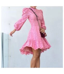 Retro Solid Color Hollow Ball Sleeve Ruffle Swing Dress Wholesale Dresses SDN538571 -OTIS Clothing Shop 3bdf418f 916f 4d64 9b7b 9aa9440225ad aa2555d52546b122d190a1f7aa7fefc1